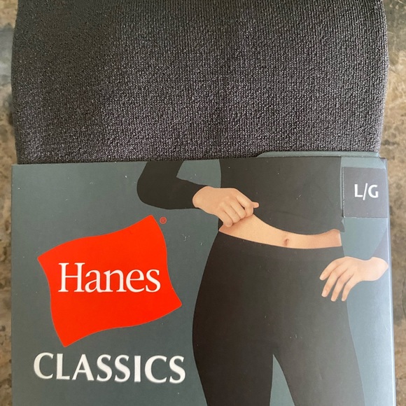 Hanes Classics leggings Women’s Large Gray fleece performance New - Picture 3 of 3